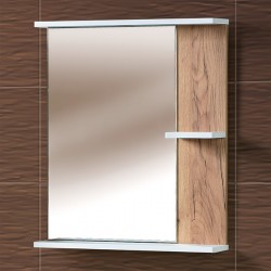 Полка зеркальная ИРИС.04.60.60.L 60см