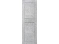 Дверное полотно остекленное COMFORT 13 ПВХ 3D Бетон Серый 700мм