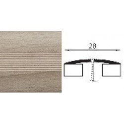Универсальный стык 28 мм 1,8 дуб дымчатый