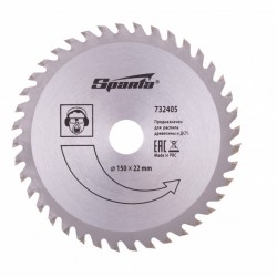 Диск пильный по дереву, ф150х22мм, 40 зубьев// Sparta