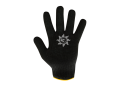 Перчатки Зима двойные 7,5кл черные XL (150)