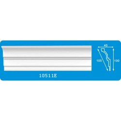 Плинтус потолочный 10511Е (30 шт/уп)
