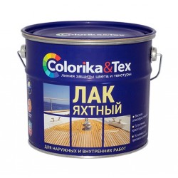 Лак яхтный Colorika&Tex глянцевый 2,7л (4)