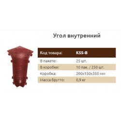 Внутренний угол К55 Идеал Комфорт Дуб мореный (25) 209