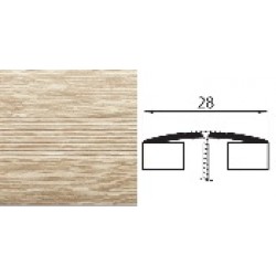 Универсальный стык 28 мм 0,9 дуб беленый
