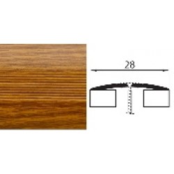 Универсальный стык 28 мм 0,9 дуб тёмный