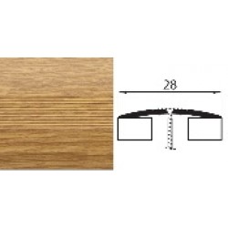 Универсальный стык 28 мм 1,35 дуб светлый