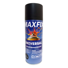 Аэрозольная краска MAXFIX 4 черная матовая 400 мл (12)