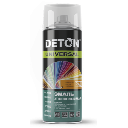 Эмаль алкидная Deton Universal светло-бежевая RAL 9001 атмосферостойкая, аэрозоль 520 мл (12)