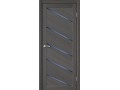 Дверное полотно остекленное COMFORT 9 Лиственница ГРЕЙ 3D 600мм