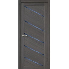 Дверное полотно остекленное COMFORT 9 Лиственница ГРЕЙ 3D 600мм