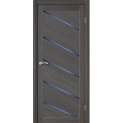 Дверное полотно остекленное COMFORT 9 Лиственница ГРЕЙ 3D 700мм