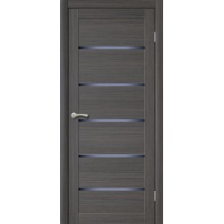 Дверное полотно остекленное COMFORT 2 Лиственница ГРЕЙ 3D 700мм