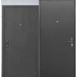 Входная дверь 4,5 см Прораб 1 металл (Антик серебро)/металл, правая 2050х860