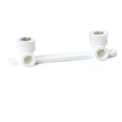 Угольник PPR с креплением двойной ВР 20 х 1/2" (Lammin) 20/4