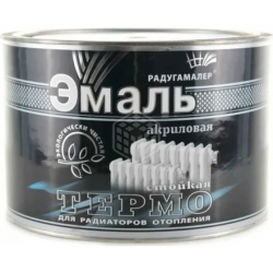 Эмаль акриловая для радиаторов отопления 0,4кг РадугаМалер (24) белая