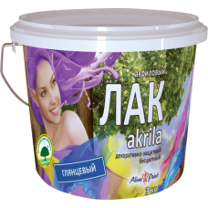 Лак акриловый, Alina Paint AKRILA 3 кг (глянцевый, на водной основе)