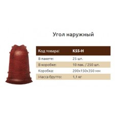 Наружный угол К55-Н Идеал Комфорт Венге (25) 301